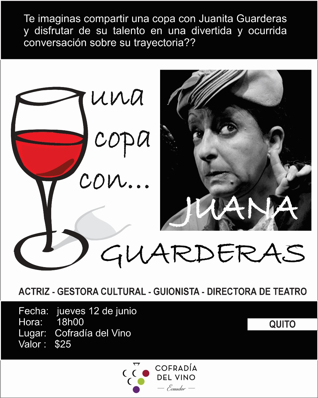 una copa con